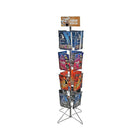 Azar Displays – Présentoir de plancher carrousel de 16 pochettes pour documentation (300672)-Dimensions : 40 po de hauteur