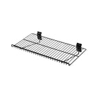 Can-Bramar - Tablette métallique plate pour panneau rainuré, 24 x 12 po, noir, paquet de 10-Tablette métallique plate de 24 x 12 po pour panneau rainuré