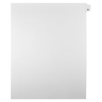 Markmaker - Intercalaires imprimes Legal, Blanc, 1/25th coupe, format lettre, sans trous, 25 tabs/PQT, 5 PQT/Boite, Numero 51-Intercalaires imprimes Legal