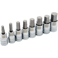 Dynamic Tools – Ensemble de 8 douilles hexagonales SAE, prise de 1/2 po, standards, 1/4 po à 3/4 po-Comprend : 1/4, 5/16, 3/8, 7/16, 1/2, 9/16, 5/8, 3/4 po