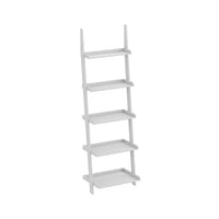 Safdie & Co. 70H Étagère À Livres - Blanche 5 Niveaux Avec Frontières-Parfait pour garder votre espace de vie organisé à tout moment.