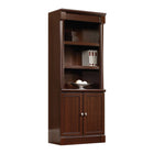 Sauder® - Bibliothèque avec portières, collection Palladia, fini cerisier Sel-Rangement dissimulé