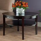 Winsome – Table basse Amelia ronde avec plateau coulissant-Nettoyer avec un linge humide