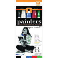 Painters - Marqueur de peinture opaque, couleurs vives, 5/paquet-Les marqueurs Painters fonctionnent sur pratiquement toute surface :  le bois, la poterie, la céramique, le verre, le métal, le papier, le plastique, le tissu et plus encore