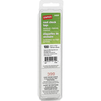 Staples - Étiquettes de vestiaire - 6-5/16 po x 1-17/32 po - Paquet de 100-Parfaites pour les réceptions, les soirées dansantes et plus