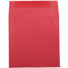 JAM Paper Enveloppes recyclées à patte de fermeture carrée, 7 1/2 x 7 1/2 (po), rouge-Poids : 0,5 lb.