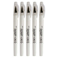 Marvy Uchida - Stylo à encre gel - 0,7 mm - blanc - paquet de 5-Couleur : Blanc