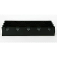 Nexxt Ellington – Porte-bouteille de vin, noir, 23 3/4 x 10 x 4 po-Porte-bouteille de vin de style contemporain, pouvant contenir jusqu’à 5 bouteilles de vin standard