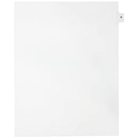 Mark Maker – Onglets séparateurs juridiques blancs, 1/15 onglets, format lettre, sans trous, lettre B, 25/paquet-Onglets séparateurs blancs, 1/15 onglets