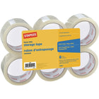 Staples - Ruban d'emballage robuste, 48 mm x 50 m, 2,6 mil, paq./6-6 paquets de Staples Heavy Duty Storage Tape pour répondre à tous vos besoins en matière d'emballage.