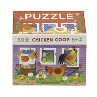 Crocodile Creek - Puzzle de la maison du poulailler - 50 pièces-Encourage la coordination œil-main, la motricité fine et la résolution de problèmes.