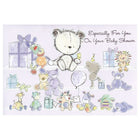 Rosedale – Cartes de souhaits et enveloppes « Especially For You On Your Baby Shower » 5 1/2 x 8 po, 12/paquet (15503)-Imprimées sur papier cartonné non couché de haute qualité