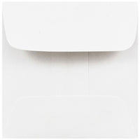 JAM Paper Enveloppes carrées miniatures avec fermeture gommée, 5 3/8 x 2 3/8 po, blanc, 1000/pqt-Blanc