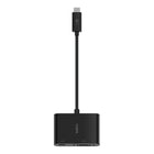 Belkin USB-C à VGA Adaptateur 60W Power Delivery - Noir-Câble USB-C attaché fournit une connexion simple plug and play