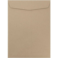 JAM Paper - Enveloppes pour catalogue, ouverture au sommet, fermeture gommée, 10 x 13 po, kraft brun recyclé, 50/p (6315603I)-Enveloppes pour catalogues à ouverture au sommet, papier kraft brun
