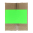 JAM Paper Étiquettes expédition, demi-feuilles, 5,5 x 8,5 po, vert néon, 50/paquet-2 étiquettes par feuille