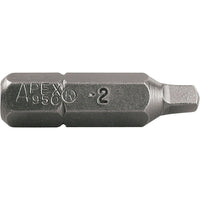 Apex - Embouts À Insérer 1/4po Carrés À Empreinte Réduite, paquet de 36-Dimension de la prise 1/4po
