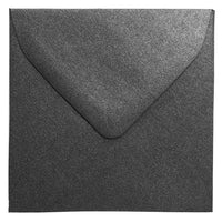 JAM Paper Enveloppes Stardream métalliques, 3,13 x 3,13 (3 1/8 x 3 1/8) anthracite (noir), 100 par paquet-Noir
