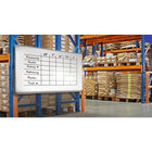 Luxor tableau blanc fantôme magnétique fixé au mur, 72 po x 40 po-La surface du tableau blanc en acier peint résiste aux fantômes et aux taches