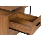 Monarch Specialties - 7610 Bureau 70 po - Noyer/Metal Noir/Face L/R-Ce bureau d'angle mesure 71 pouces L x 71 pouces L x 30 pouces H; profondeur du bureau: 23,75 po