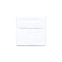 JAM Paper Enveloppes carrées miniatures avec fermeture gommée, 2 3/8 x 2 3/8 po, blanc, 100/pqt-Blanc
