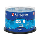 Verbatim - CD-R 52x 700 Mo/80 min., paq. cyl./50-Compatible pour enregistrement jusqu'à une vitesse de 52x    