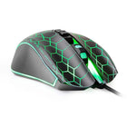 ONE-UP – Souris de jeu USB G5 E-Sports Ergonomics avec capteur Avago3050, ppp réglables et effets d'éclairage respirant-Contrôle de précision avec 6 réglages ppp : 500/1000/1500/2000/3000/4200