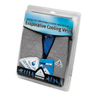 TechNiche HYPERKEWLMC — Veste de sport à refroidissement par évaporation d’eau, noir, TG-Col montant chinois offrant une protection rafraîchissante additionnelle; utiles poches à fermeture éclair à l’avant