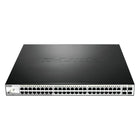 D-Link – Commutateur PoE Gigabit 52 ports WebSmart avec 48 ports PoE et 4 ports SFP-Muni de 48 ports 10/100/1000 Mbps et 4 ports SFP Gigabit.
