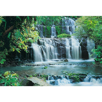 Komar – Pura Kaunui Falls, murale de 100 x 145 po-Murale à 8 panneaux