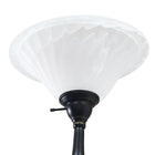 Elegant Designs – Lampe de sol à incandescence, restauration bronze (LF2003-RBZ)-La lampe principale utilise : 1 ampoule de type A de 100 W, base moyenne (non incluse) La lampe de lecture utilise : 1 ampoule de type A de 60 W, base moyenne (non incluse)