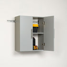 Prepac – Armoire de rangement supérieure 24 po HangUps, gris-Poids total du produit : 42 lb