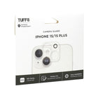 TUFF8 - Protection de caméra pour iPhone 15/15 Plus-Un ajustement parfait garantit un profil minimal