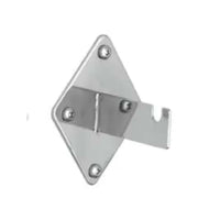 Eddie's - Support mural pour panneau de grille - Chrome - 20/paquet-Support mural pour panneau de grille