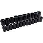 Ens. 23douilles 10 à 32mm, 6pans, prise 1/2po-1