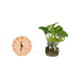 Decent Living Horloge murale en bois - Visage de chiffre - D120-Fabriqué à partir de hêtre allemand massif