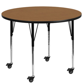 Flash Furniture – Table mobile ronde de 60 po, surface en stratifié ...