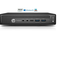 HP - PC de table PRODESK 600G1 compact remis à neuf, Intel Core i3 4160T 3,1 GHz, SSD 256 Go, DDR3 8 Go, Windows 10 Pro-Processeur Intel Core i3 4160T à 3,1 GHz ; cache de 3 Mo