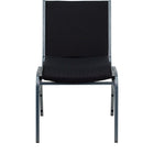 Flash Furniture – Chaise empilable robuste noire à motifs à revêtement Hercules rembourrée de 3 po, 4/pqt-Ensemble de 4 chaises empilables polyvalentes