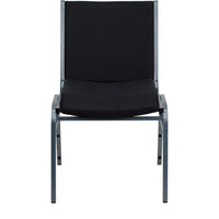 Flash Furniture – Chaise empilable robuste noire à motifs à revêtement Hercules rembourrée de 3 po, 4/pqt-Ensemble de 4 chaises empilables polyvalentes