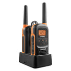 Bushnell Adventure - Radio bidirectionnelle 68 km FRS 2,0 watts - Paquet de 2-Clip ceinture, chargeur de bureau, câble de chargement USB de type C et batterie Ni-MH 2 x 3 AA 1 000 mAh
