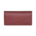Roots - Femme Grand Portefeuille Pochette avec Chéquier Amovible - Rouge-16 emplacements pour cartes de crédit