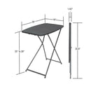 COSCO – table pliante personnelle à hauteur réglable intérieur/extérieure, noir, 2/paquet-Hauteur réglable : Idéal pour toutes les utilisations, pour des enfants ou des adultes