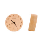 Decent Living Horloge murale en bois - Visage de chiffre - D120-Poncé à la main et ciré avec des huiles naturelles