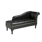 Brassex – Chaise longue avec rangement 8933, espresso-Le rembourrage généreux rend les sièges confortables