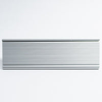 Futech APS032S Porte-plaque / plaque nominative de comptoir, Argent, 2 / paquet-Porte-nom / porte-affiche de comptoir