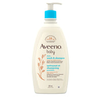 AVEENO Baby Gel pour cheveux et corps, légèrement parfumé, 532 ml-Sans Paraben
