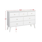 Prepac Commode Milo à 7 tiroirs-Capacité de poids: par tiroir: 12 lb / en haut: 35 lb