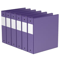 Davis Group Super économie, Reliure à anneaux ronds 2 po, paquet de 6 – Violet-3 Reliure À Anneaux