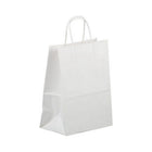 Jam Paper - Sacs-cadeaux solides - Moyen - 8 1/4 po x 10 po x 5 po - Kraft blanc - Paquet de 100-Couleur : Kraft blanc.